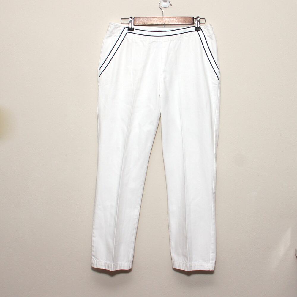 Vintage Tommy Hilfiger Ankle pants white cotton Size 8